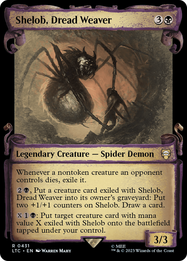 Shelob, Dread Weaver [The Lord of the Rings: Tales of Middle-Earth Commander Showcase Scrolls] - Trinity Hobby