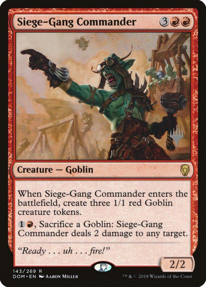 Siege-Gang Commander (Promo Pack) [Dominaria Promos] - Trinity Hobby