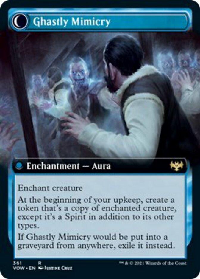 Mirrorhall Mimic // Ghastly Mimicry (Extended Art) [Innistrad: Crimson Vow] - Trinity Hobby