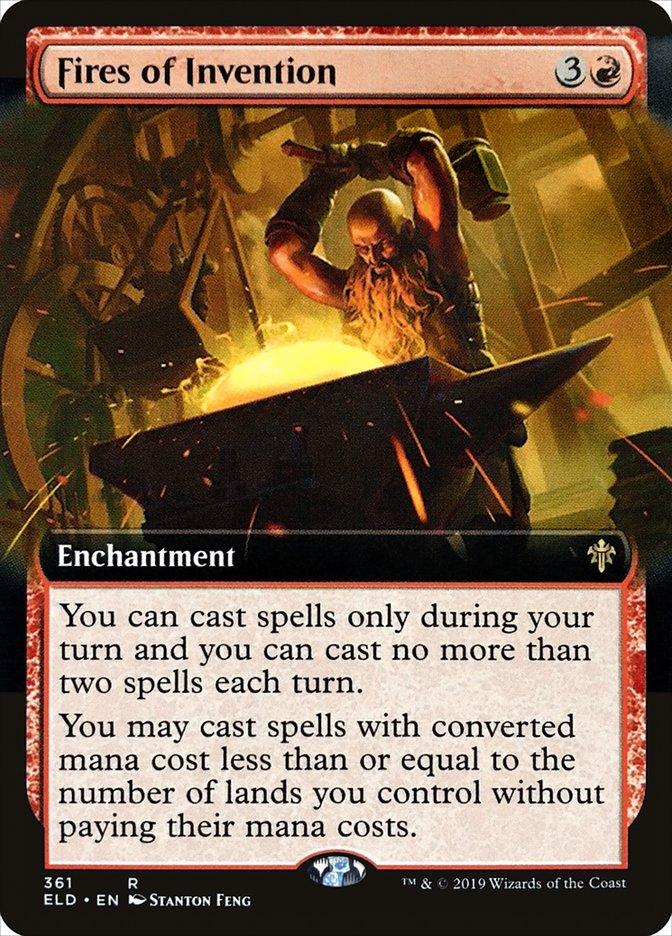 Fires of Invention (Extended Art) [Throne of Eldraine] - Trinity Hobby