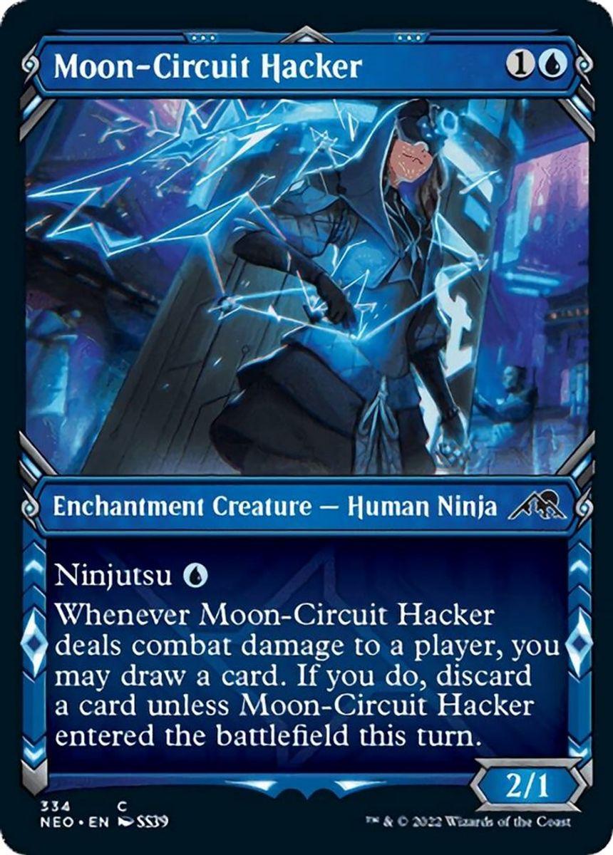 Kamigawa: Neon Dynasty - 334 - Moon-Circuit Hacker (Showcase) - C - Trinity Hobby