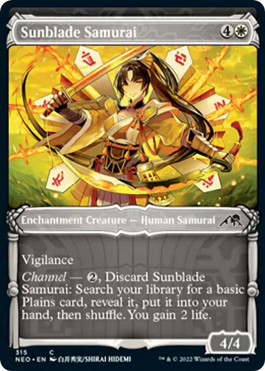 Kamigawa: Neon Dynasty - 315 - Sunblade Samurai (Showcase) - C - Trinity Hobby