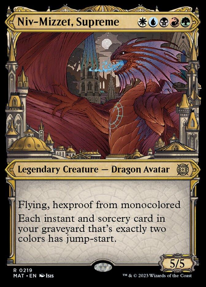 Niv-Mizzet, Supreme (Showcase Halo Foil) [March of the Machine: The Aftermath] - Trinity Hobby