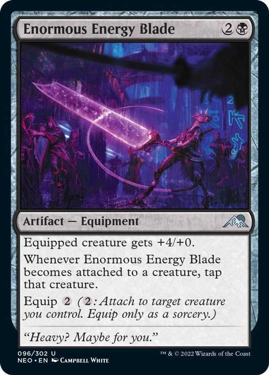 Kamigawa: Neon Dynasty - 096 - Enormous Energy Blade - U - Trinity Hobby
