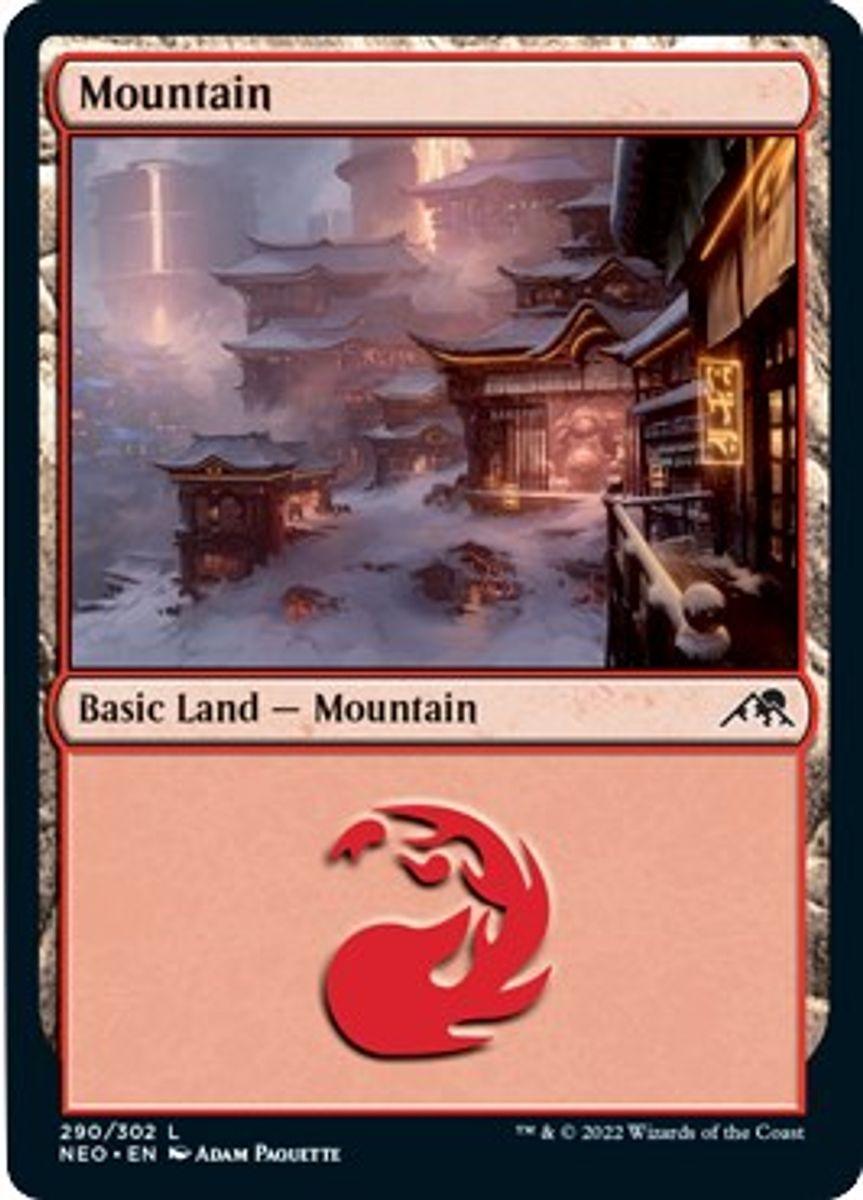 Kamigawa: Neon Dynasty - 290 - Mountain (290) - L - Trinity Hobby
