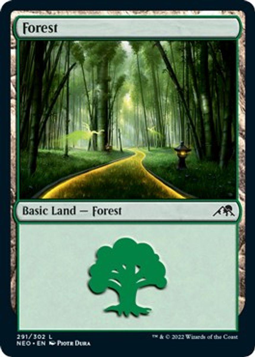 Kamigawa: Neon Dynasty - 291 - Forest (291) - L - Trinity Hobby