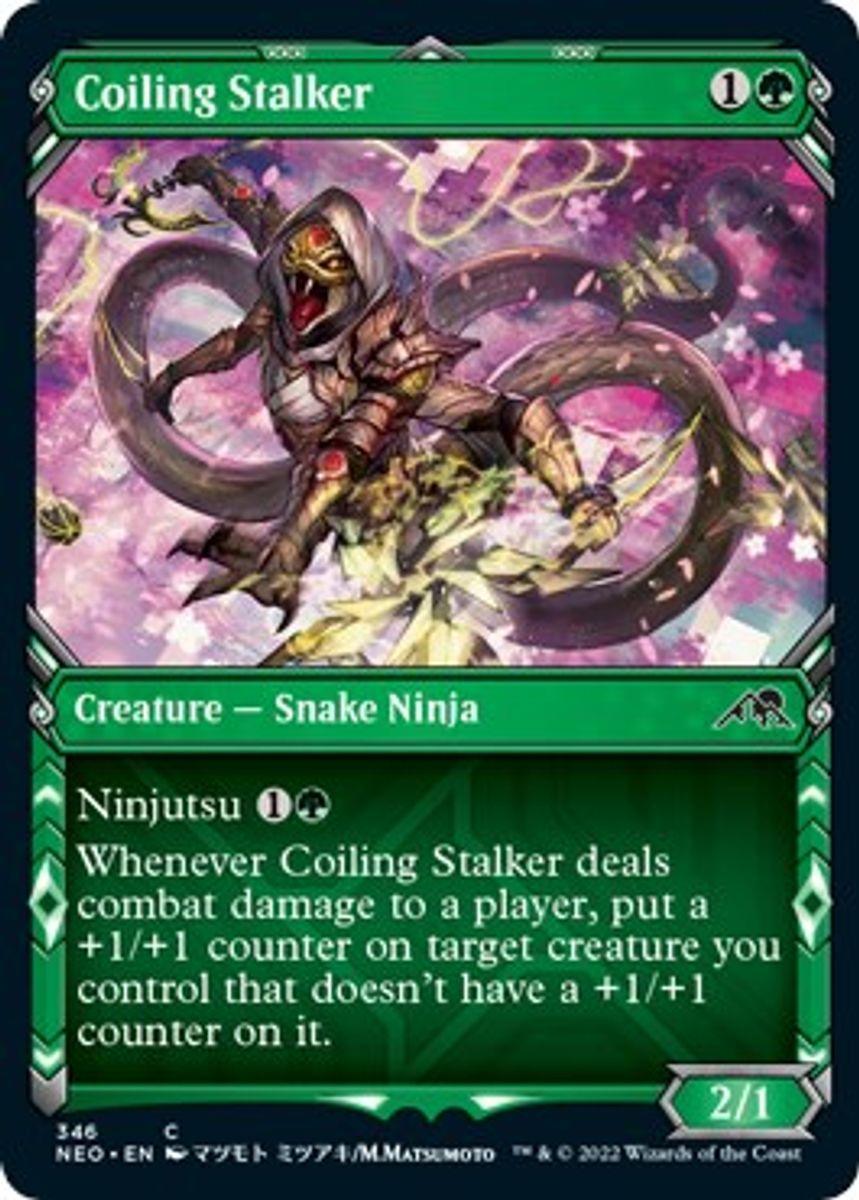 Kamigawa: Neon Dynasty - 346 - Coiling Stalker (Showcase) - C - Trinity Hobby