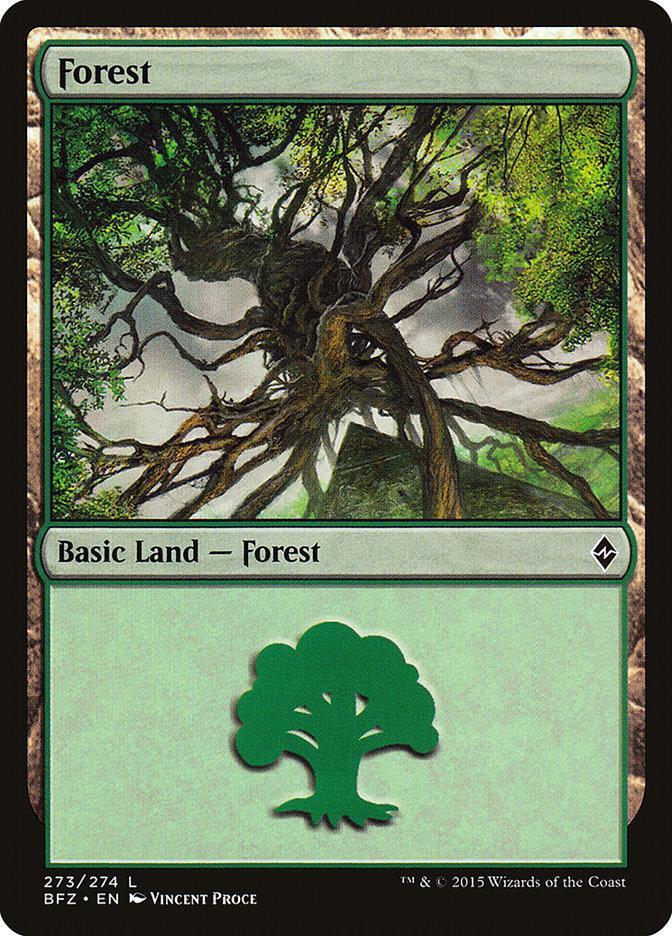 Forest (273a) [Battle for Zendikar] - Trinity Hobby