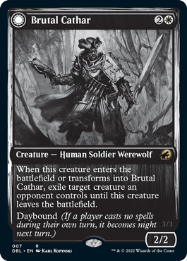 Brutal Cathar // Moonrage Brute [Innistrad: Double Feature] - Trinity Hobby