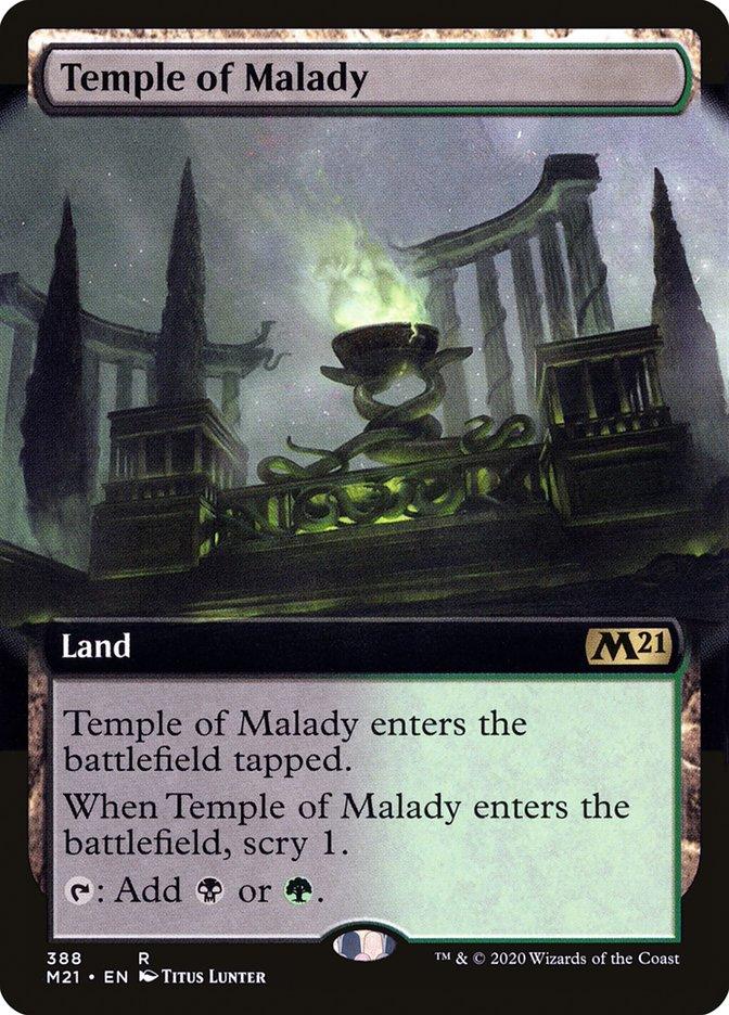Temple of Malady (Extended Art) [Core Set 2021] - Trinity Hobby