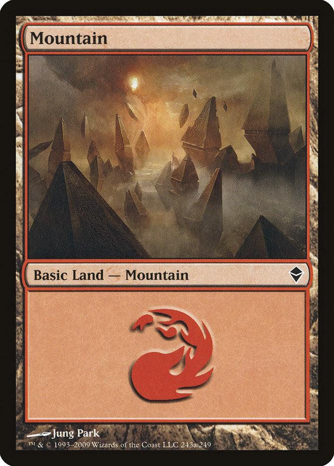 Mountain (243a) [Zendikar] - Trinity Hobby