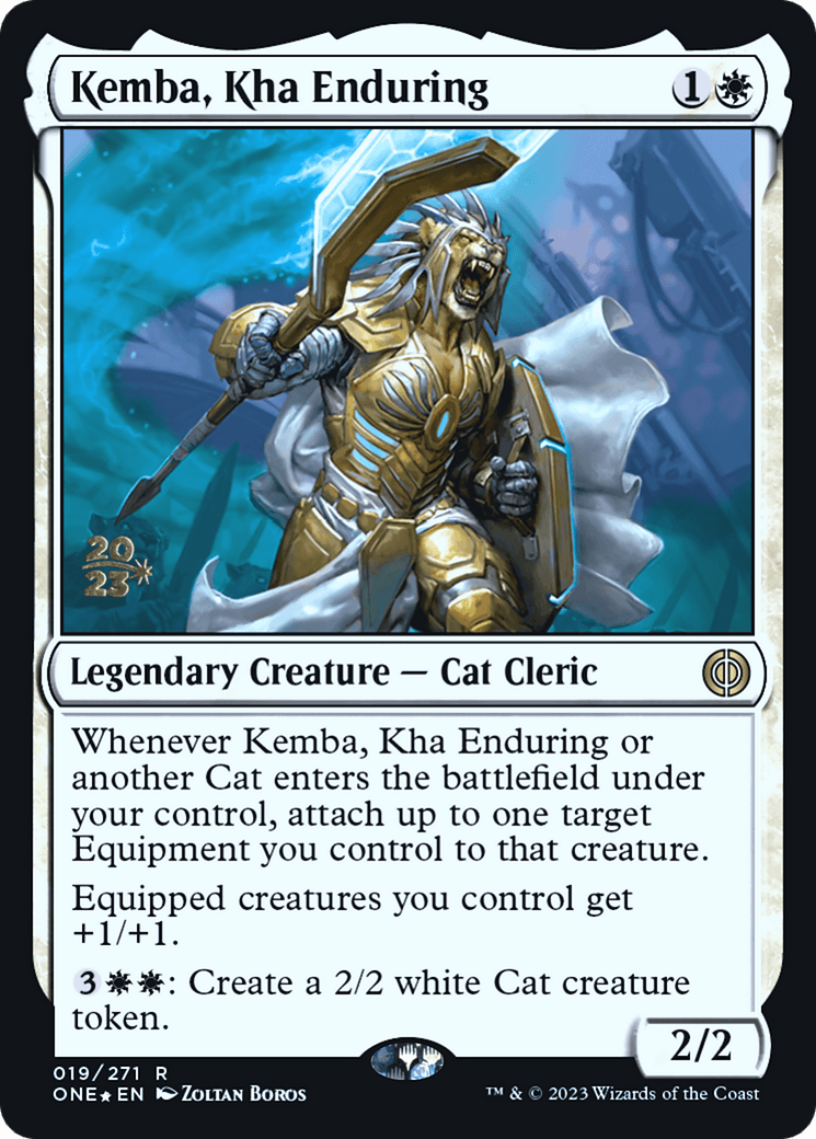 Kemba, Kha Enduring [Phyrexia: All Will Be One Prerelease Promos] - Trinity Hobby