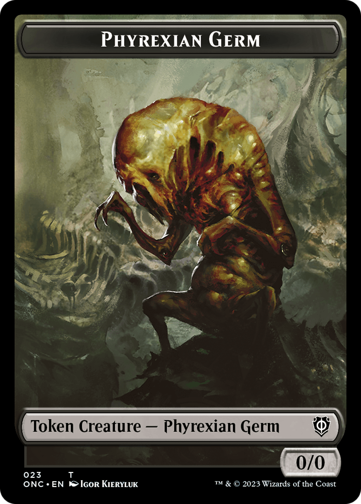 Phyrexian Germ Token [Phyrexia: All Will Be One Commander Tokens] - Trinity Hobby