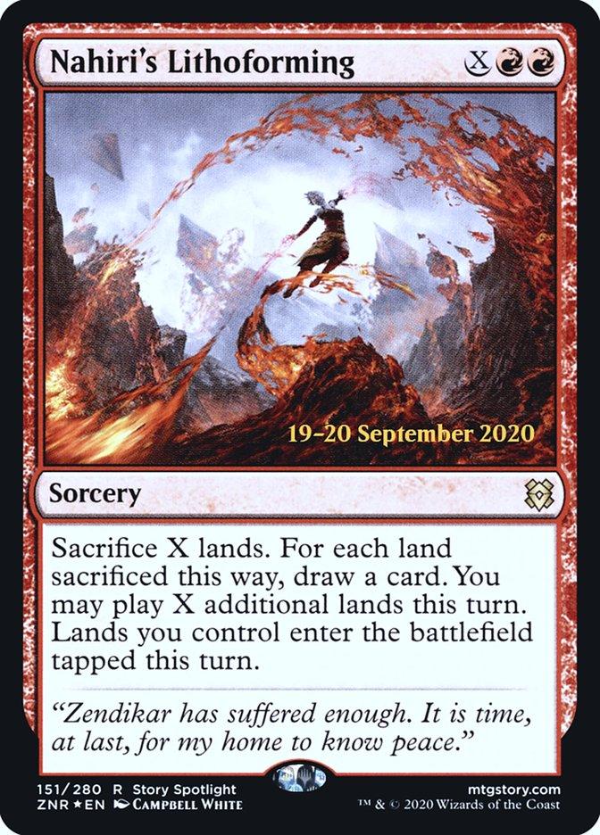 Nahiri's Lithoforming [Zendikar Rising Prerelease Promos] - Trinity Hobby