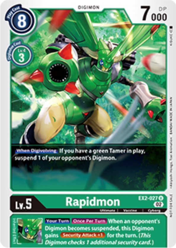 Rapidmon [EX2-027] (Tamer Party Vol. 6 Promo) [Digital Hazard Promos] - Trinity Hobby