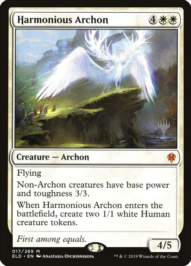 Harmonious Archon (Promo Pack) [Throne of Eldraine Promos] - Trinity Hobby