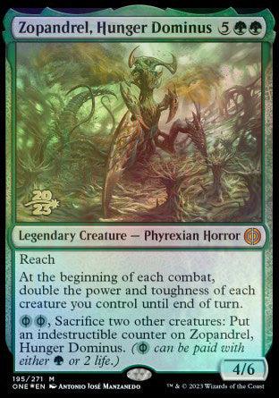Zopandrel, Hunger Dominus [Phyrexia: All Will Be One Prerelease Promos] - Trinity Hobby