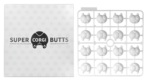 DSPIAE Super Corgi Butt Color Testing Piece - White - Trinity Hobby