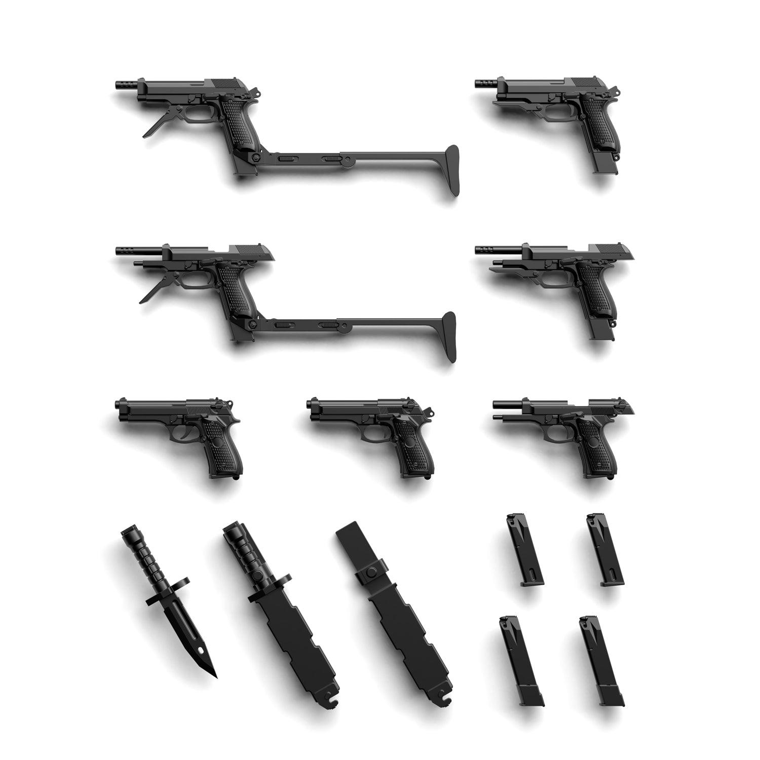 TomyTec Little Armory 1/12 LA049 M9 & M93R Type Weapons - Trinity Hobby