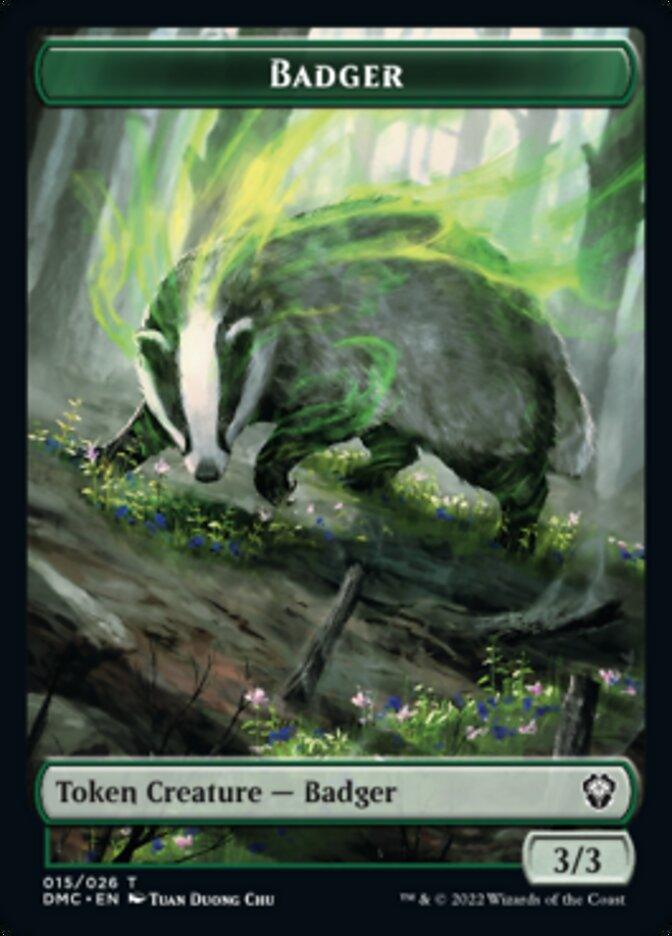 Soldier // Badger Double-Sided Token [Dominaria United Tokens] - Trinity Hobby