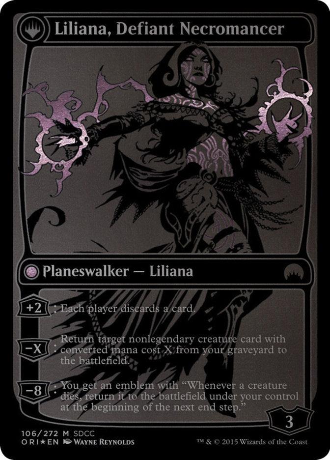 Liliana, Heretical Healer // Liliana, Defiant Necromancer [San Diego Comic-Con 2015] - Trinity Hobby