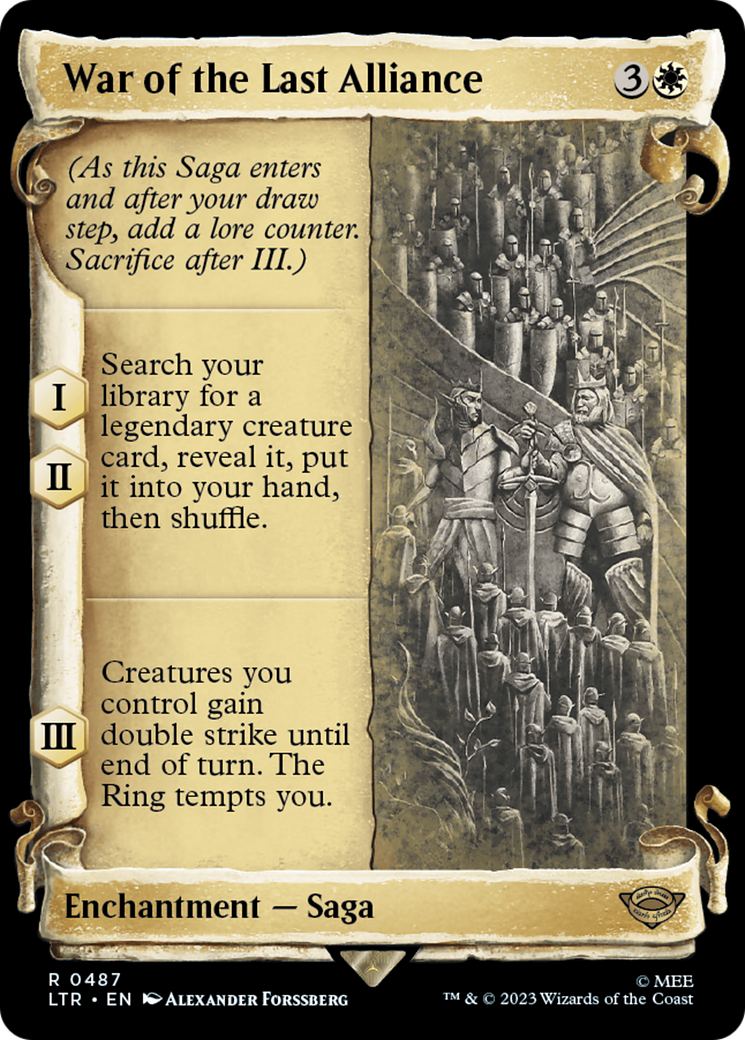 War of the Last Alliance [The Lord of the Rings: Tales of Middle-Earth Showcase Scrolls] - Trinity Hobby