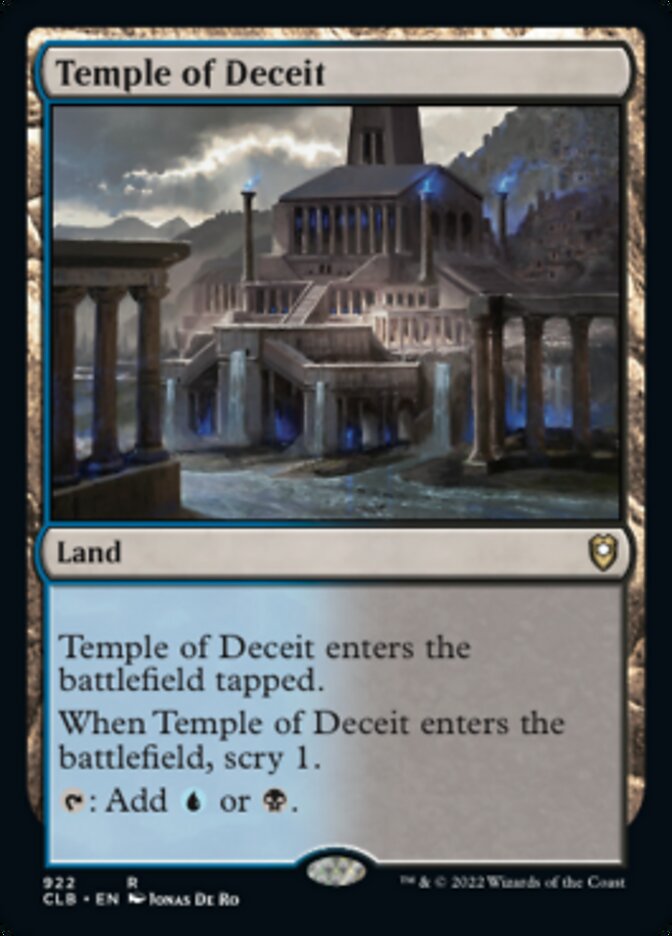 Temple of Deceit [Commander Legends: Battle for Baldur's Gate] - Trinity Hobby