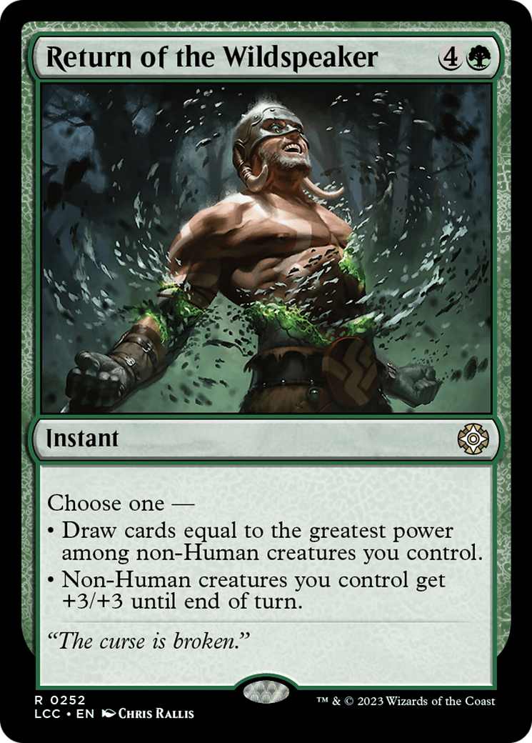Return of the Wildspeaker [The Lost Caverns of Ixalan Commander] - Trinity Hobby