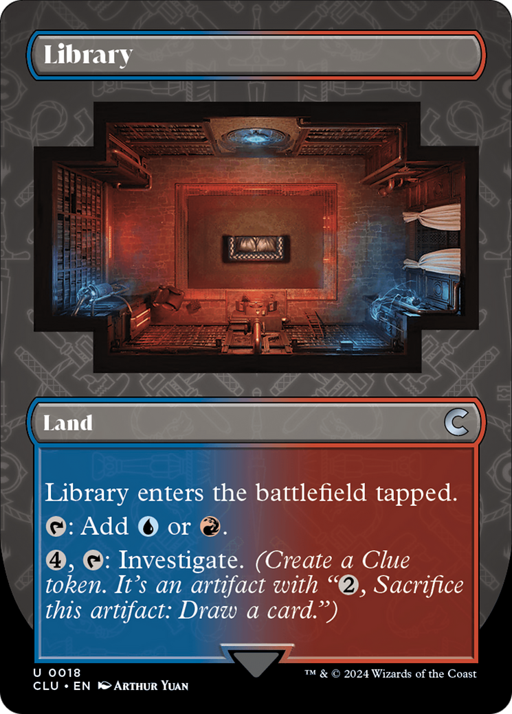 Library (Borderless) [Ravnica: Clue Edition] - Trinity Hobby