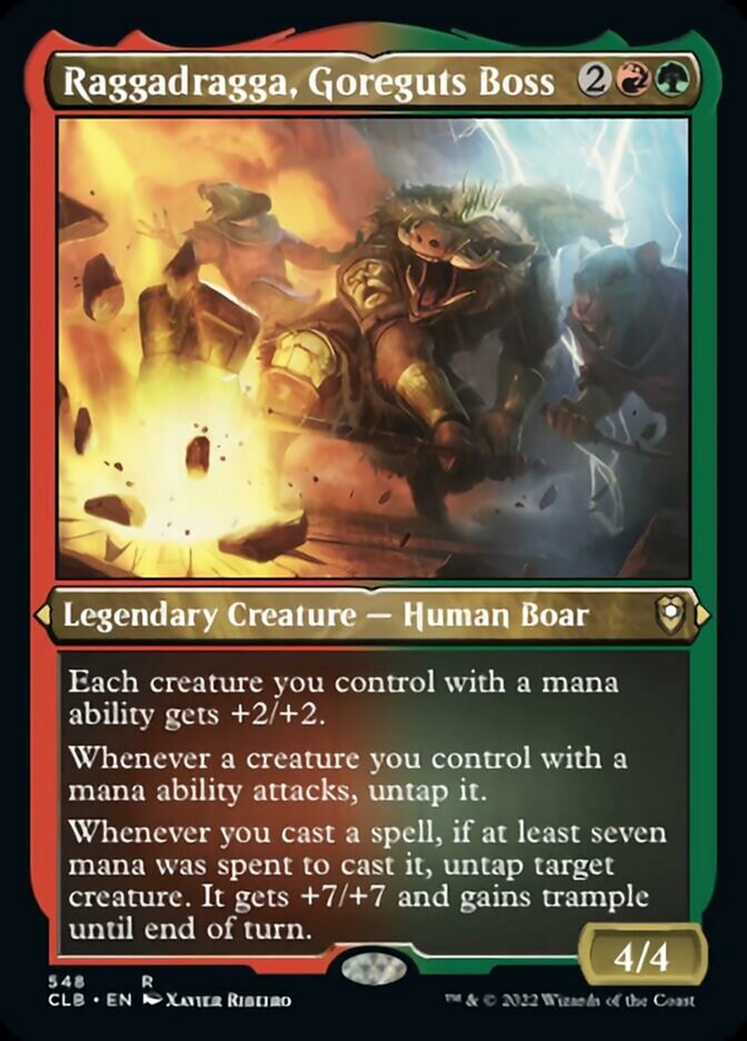 Raggadragga, Goreguts Boss (Foil Etched) [Commander Legends: Battle for Baldur's Gate] - Trinity Hobby