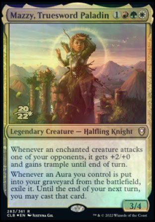 Mazzy, Truesword Paladin [Commander Legends: Battle for Baldur's Gate Prerelease Promos] - Trinity Hobby