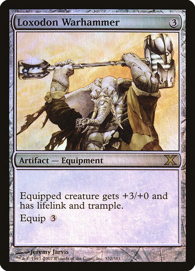 Loxodon Warhammer (Premium Foil) [Tenth Edition] - Trinity Hobby