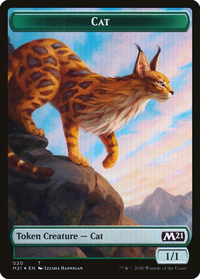 Beast // Cat (020) Double-Sided Token [Core Set 2021 Tokens] - Trinity Hobby