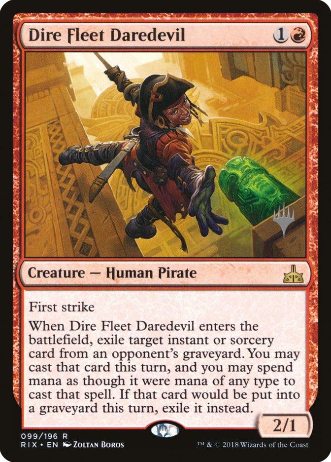 Dire Fleet Daredevil (Promo Pack) [Rivals of Ixalan Promos] - Trinity Hobby