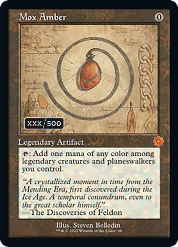 Mox Amber (Retro Schematic) (Serialized) [The Brothers' War Retro Artifacts] - Trinity Hobby