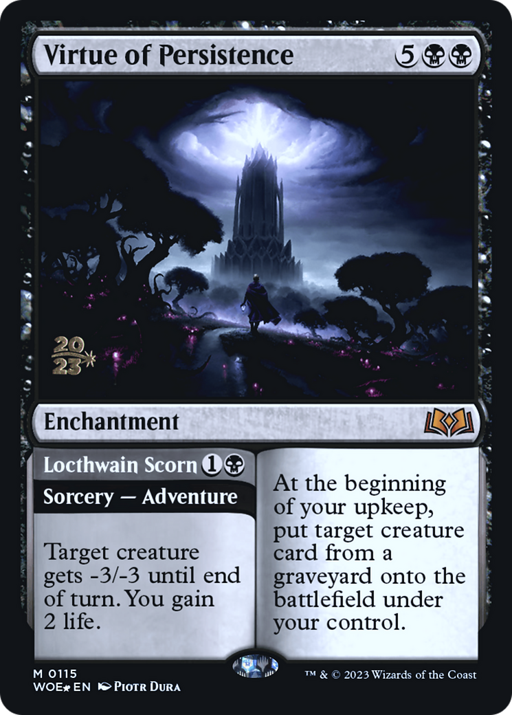 Virtue of Persistence // Locthwain Scorn [Wilds of Eldraine Prerelease Promos] - Trinity Hobby