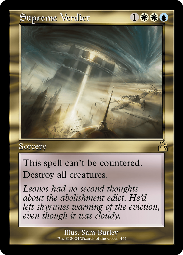 Supreme Verdict (Retro Frame) [Ravnica Remastered] - Trinity Hobby
