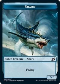 Shark // Human Soldier (003) Double-Sided Token [Ikoria: Lair of Behemoths Tokens] - Trinity Hobby