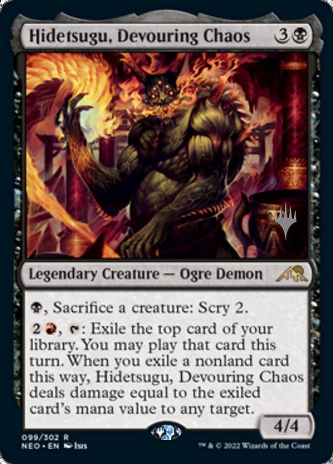 Hidetsugu, Devouring Chaos (Promo Pack) [Kamigawa: Neon Dynasty Promos] - Trinity Hobby