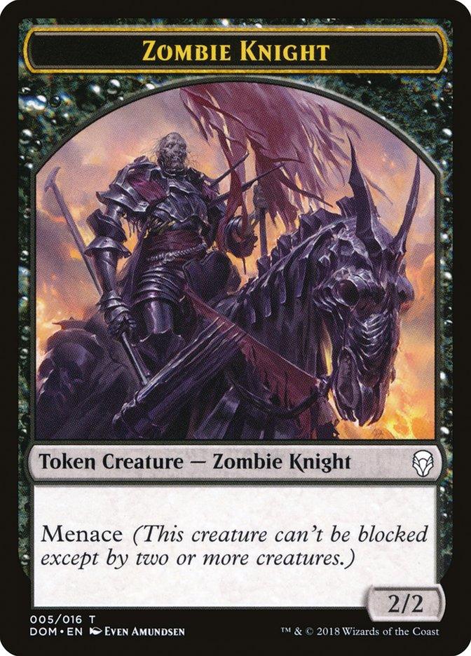 Zombie Knight Token [Dominaria Tokens] - Trinity Hobby