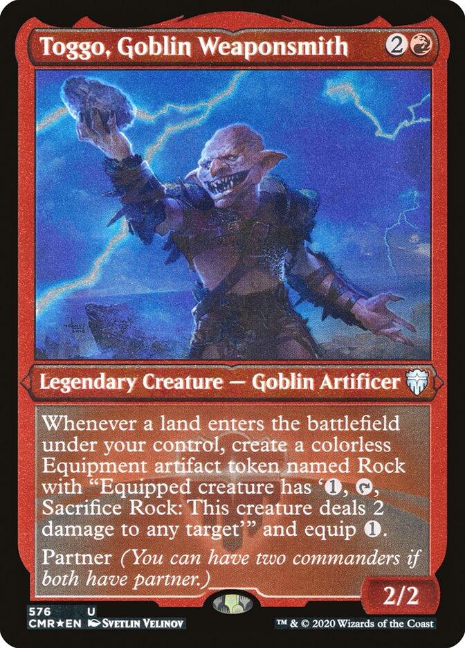 Toggo, Goblin Weaponsmith (Etched) [Commander Legends] - Trinity Hobby