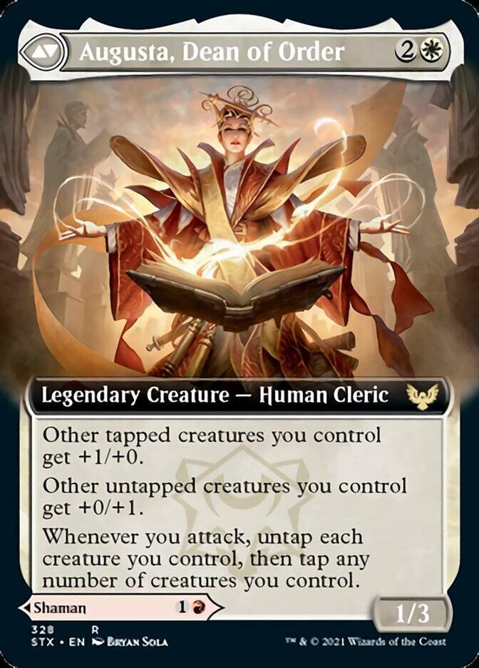 Plargg, Dean of Chaos // Augusta, Dean of Order (Extended Art) [Strixhaven: School of Mages] - Trinity Hobby