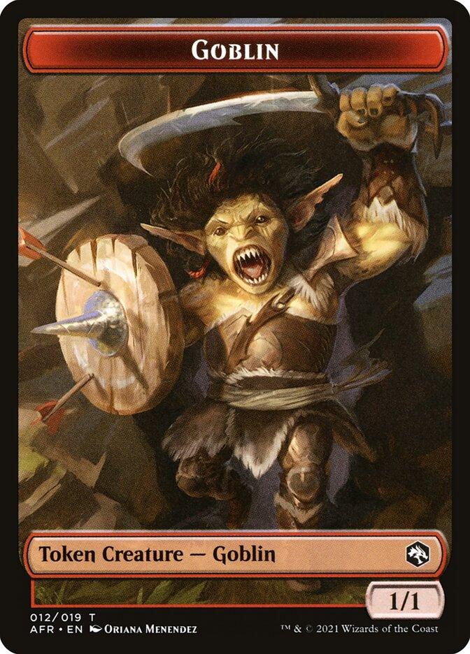Goblin (012) // Blood (017) Double-Sided Token [Challenger Decks 2022 Tokens] - Trinity Hobby