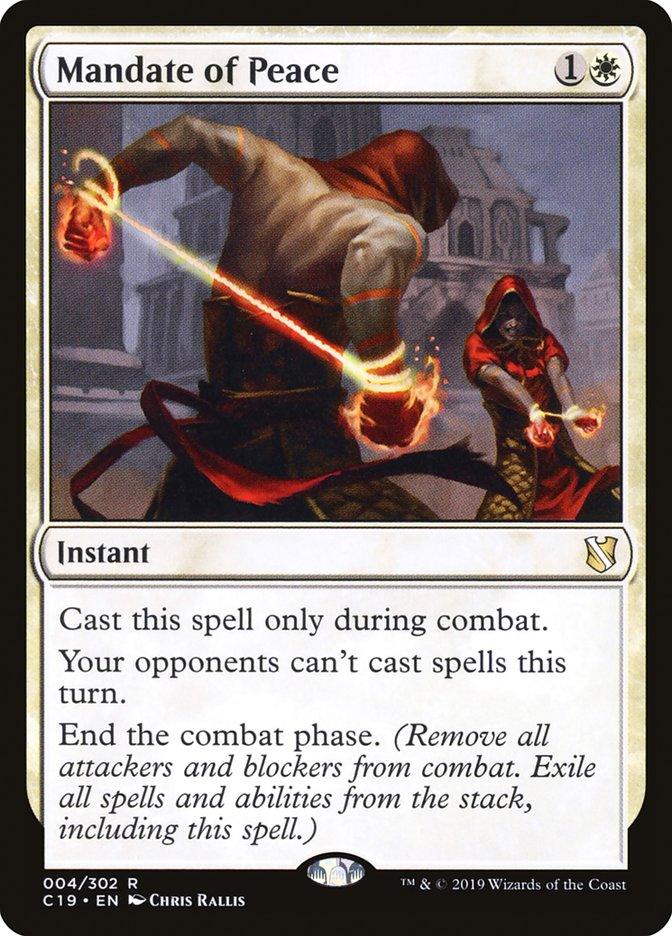 Mandate of Peace [Commander 2019] - Trinity Hobby