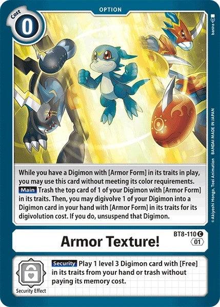 Armor Texture! [BT8-110] [Revision Pack Cards]Digimon Trading Card Game