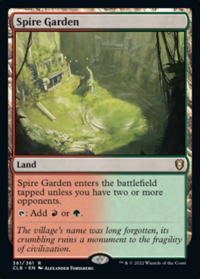 Spire Garden [Commander Legends: Battle for Baldur's Gate] - Trinity Hobby