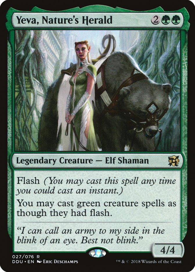 Yeva, Nature's Herald [Duel Decks: Elves vs. Inventors] - Trinity Hobby