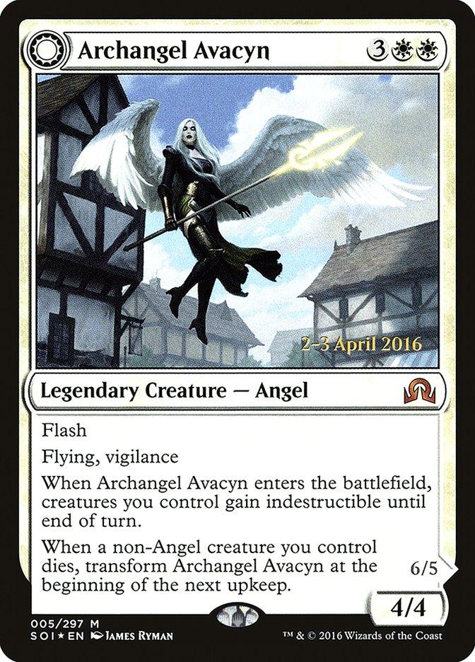 Archangel Avacyn // Avacyn, the Purifier [Shadows over Innistrad Prerelease Promos] - Trinity Hobby