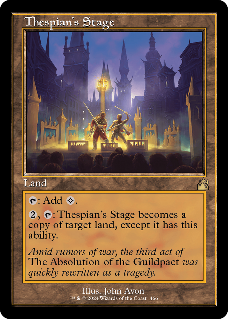 Thespian's Stage (Retro Frame) [Ravnica Remastered] - Trinity Hobby
