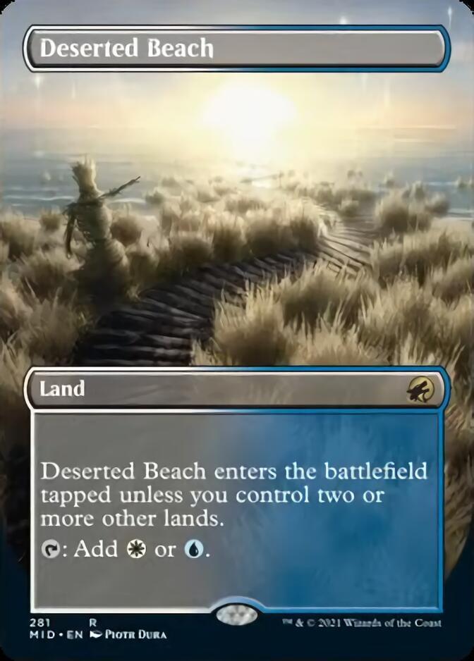 Deserted Beach (Borderless Alternate Art) [Innistrad: Midnight Hunt] - Trinity Hobby